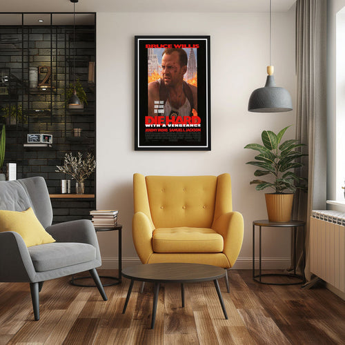 "Die Hard: With a Vengeance" (1995) Framed Movie Poster
