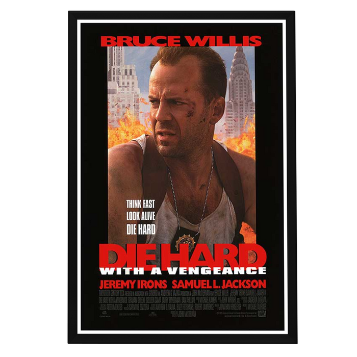 "Die Hard: With a Vengeance" (1995) Framed Movie Poster