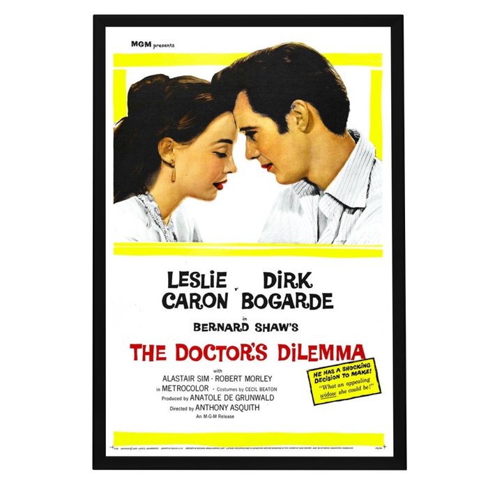 "Doctor's Dilemma" (1958) Framed Movie Poster