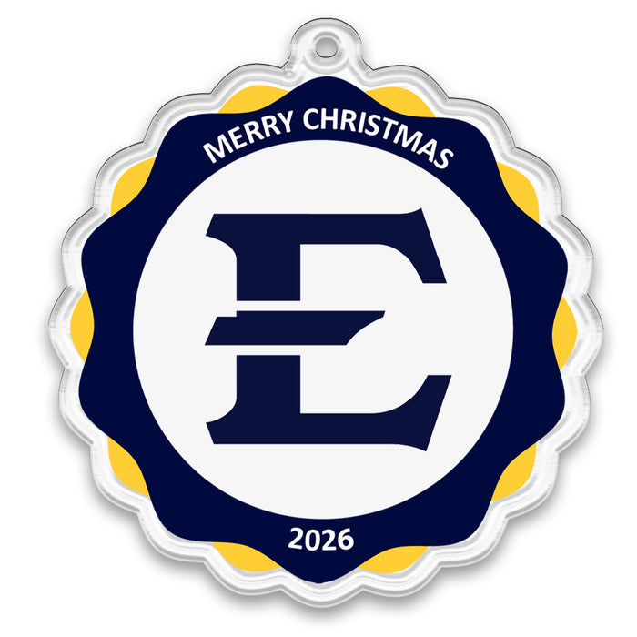 ETSU Bucs - East Tennessee Christmas 2026 Ornament