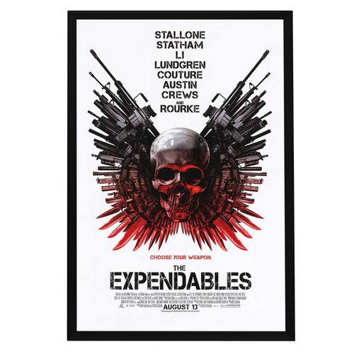 "Expendables" (2010) Framed Movie Poster