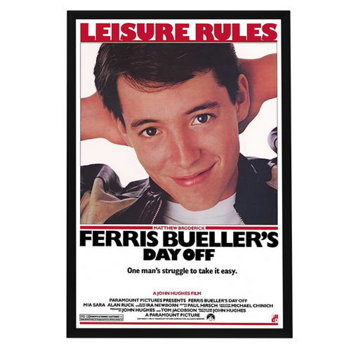 "Ferris Bueller's Day Off" (1986) Framed Movie Poster