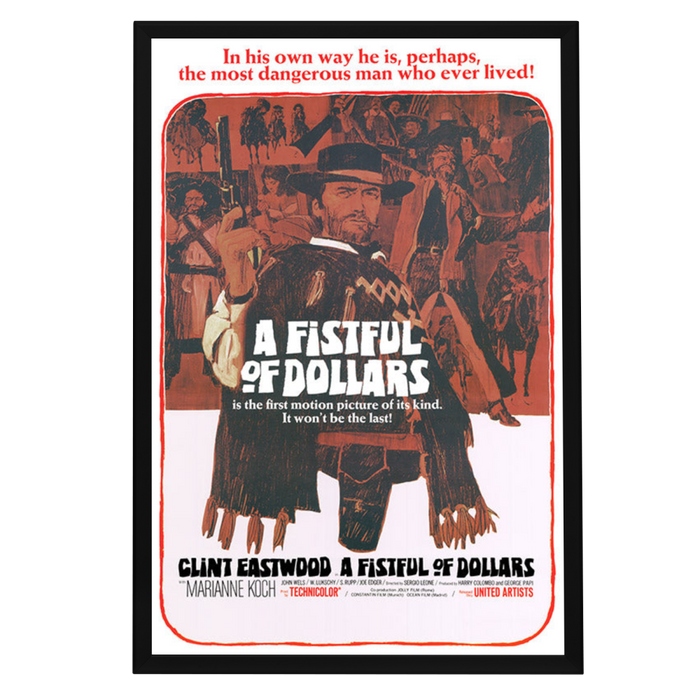 "Fistful of Dollars" (1964) Framed Movie Poster