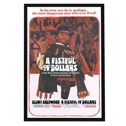 "Fistful of Dollars" (1964) Framed Movie Poster