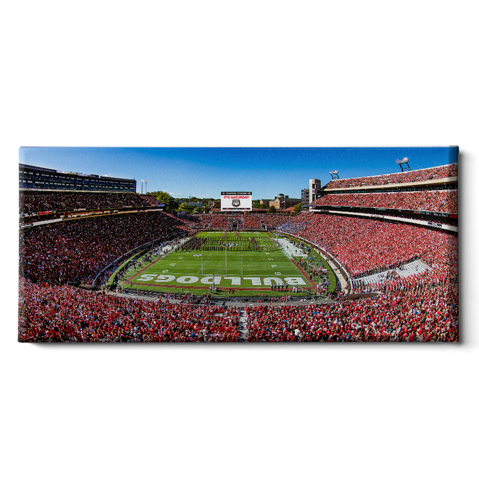 Georgia Bulldogs - It's Saturday Panoramic - College Wall Art #Canvas