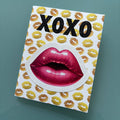 Glossy Lips Sticker Note Card