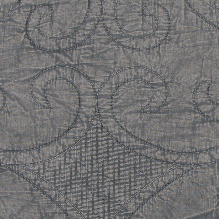 Gray Damask King Quilt