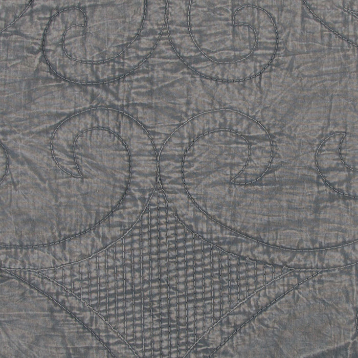 Gray Damask Queen Quilt