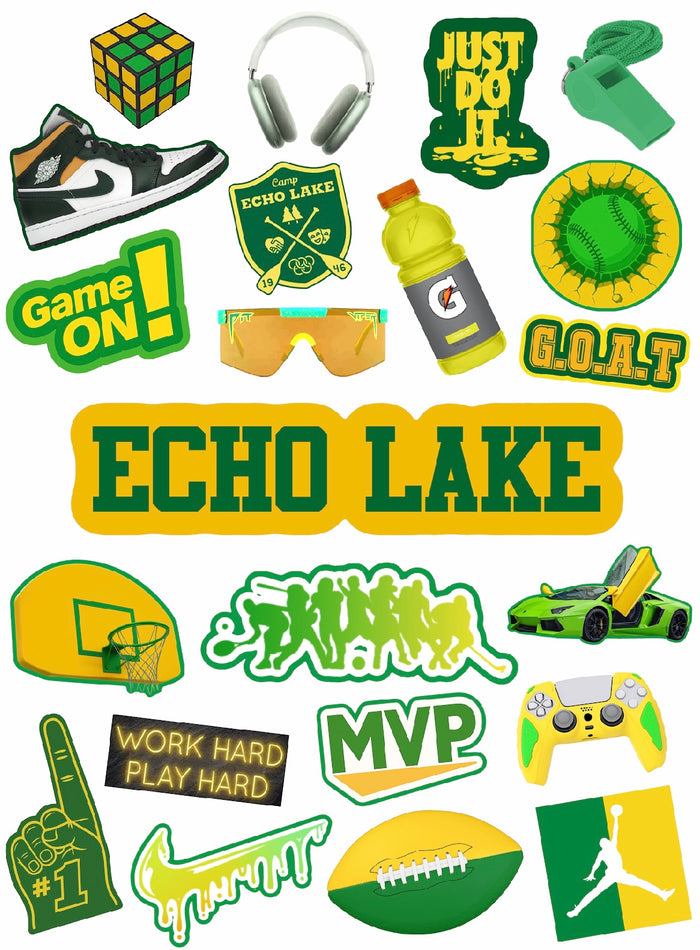 Green/Yellow Boy Sticker Sheet