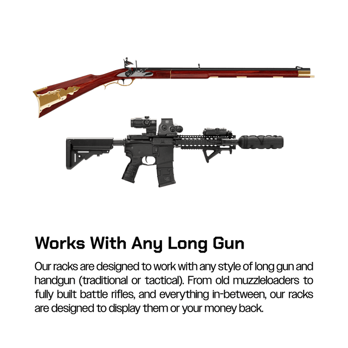Hold Up Displays Locking Firearm Display HD71 Works with Any Long Gun