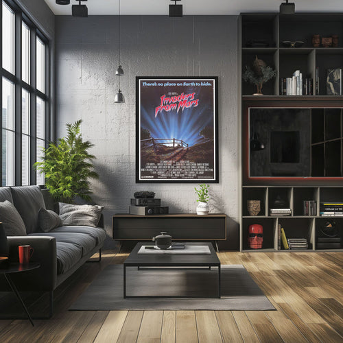 "Invaders from Mars" (1986) Framed Movie Poster