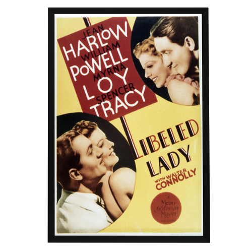 "Libeled Lady" (1936) Framed Movie Poster