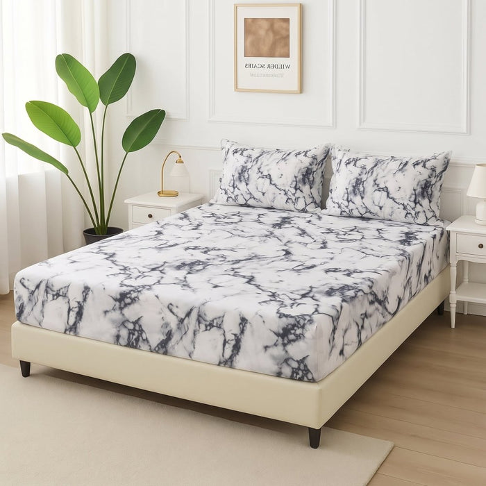 Marble - Fitted Bedsheet Set - Zaraish.com