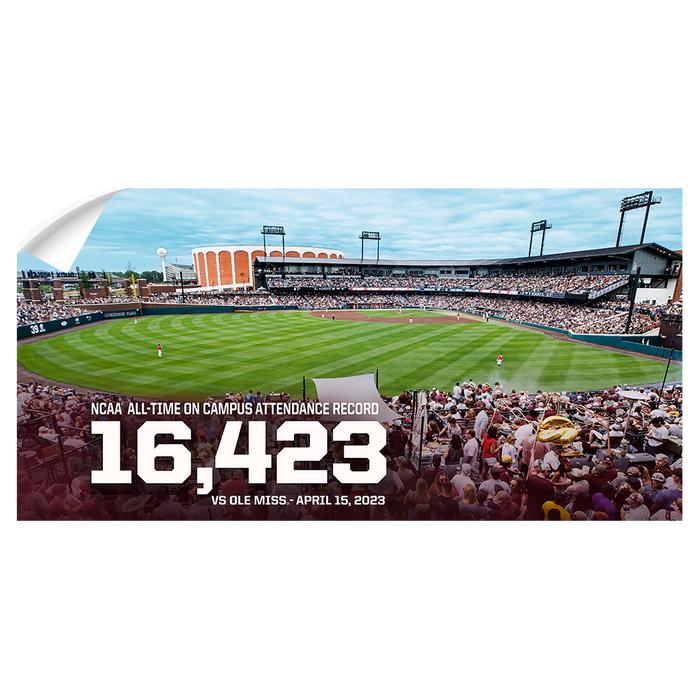 Mississippi State Bulldogs - Record Mississippi State Panoramic - College Wall Art #Wall Decal