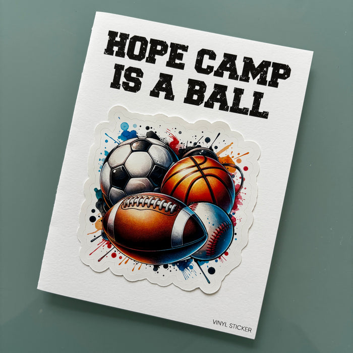 Multi Sports Sticker Note Card