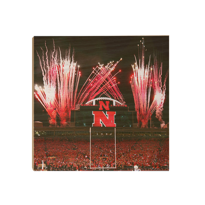 Nebraska - Nebraska Entrance - College Wall Art #Wood