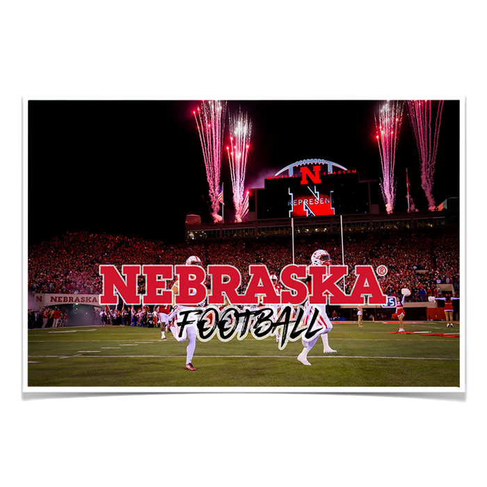 Nebraska Cornhuskers - Nebraska Football - College Wall Art #Poster
