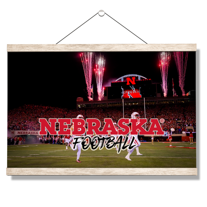 Nebraska Cornhuskers - Nebraska Football - College Wall Art #Hanging Canvas