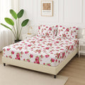 Ruby Flora - Fitted Bedsheet Set - Zaraish.com