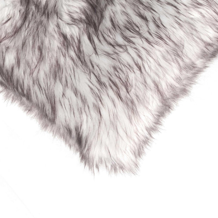 Set of Two 18" Brown And Off White Throw Pillows