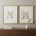 Set of Two Brown Streets of Venice Framed Art