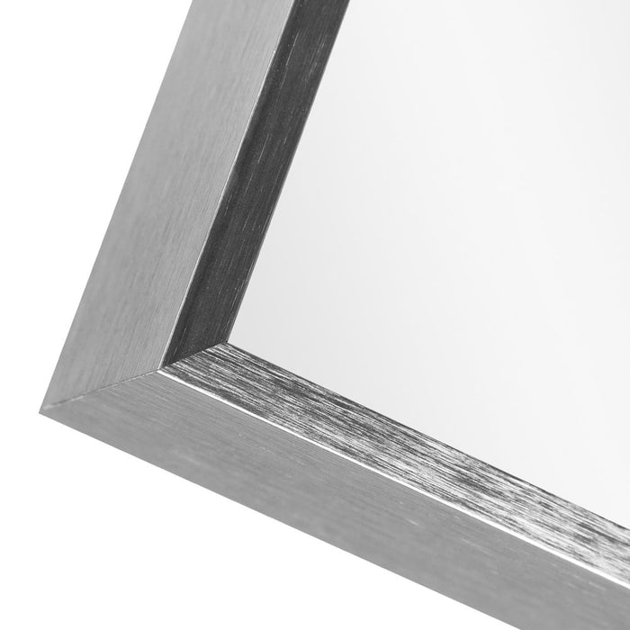 Set of Two Silver Aluminum Framed Bathroom Vanity Mirror