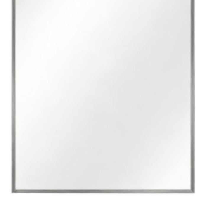 Set of Two Silver Aluminum Framed Bathroom Vanity Mirror