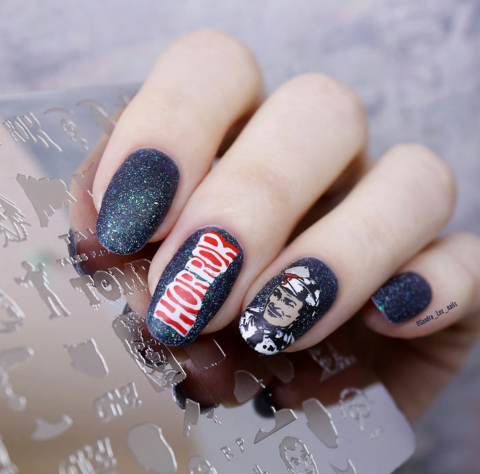 Tales from the Tomb (CjSH-45) Etched Nail Art Stamping Plate