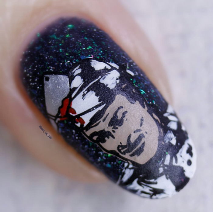 Tales from the Tomb (CjSH-45) Etched Nail Art Stamping Plate