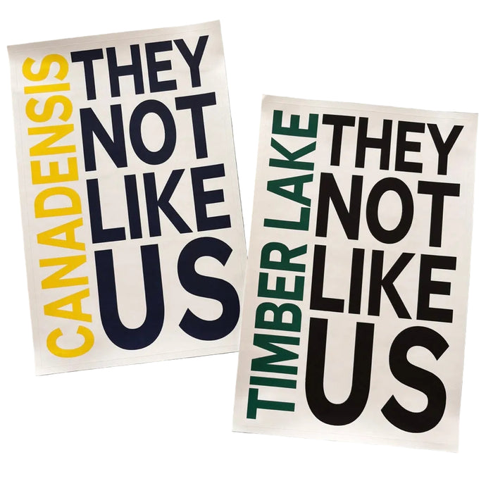 They Not Like Us - Large Removable Vinyl Sticker