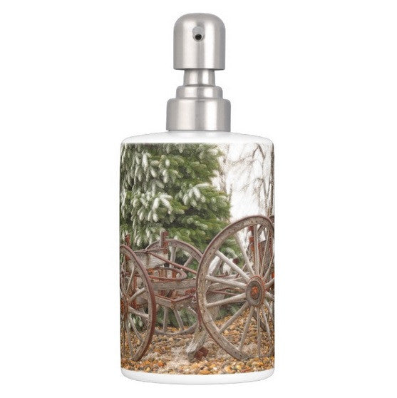 Wagon in Winter Bathroom Set