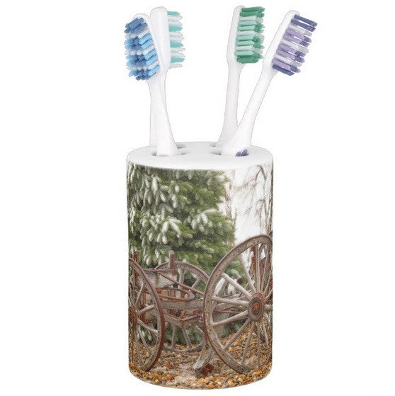 Wagon in Winter Bathroom Set