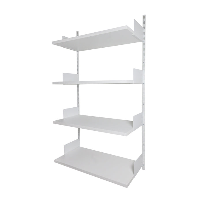 White / 4 Shelves / 15.7 in