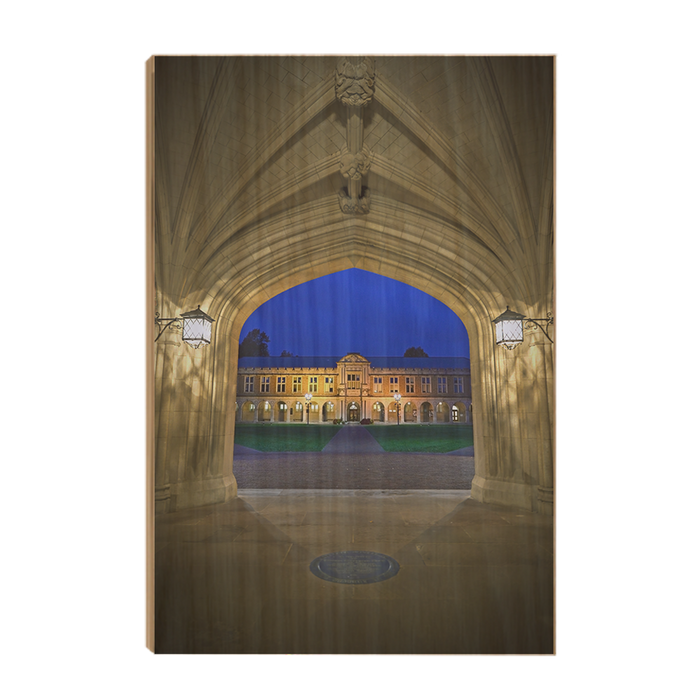 Washington University Bears - Campus Night - College Wall Art #Wood