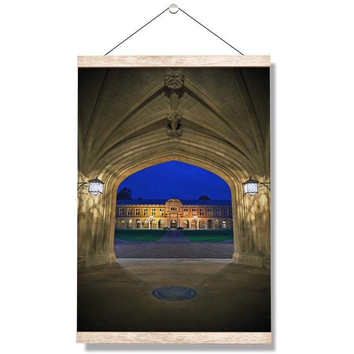 Washington University Bears - Campus Night - College Wall Art #Hanging Canvas