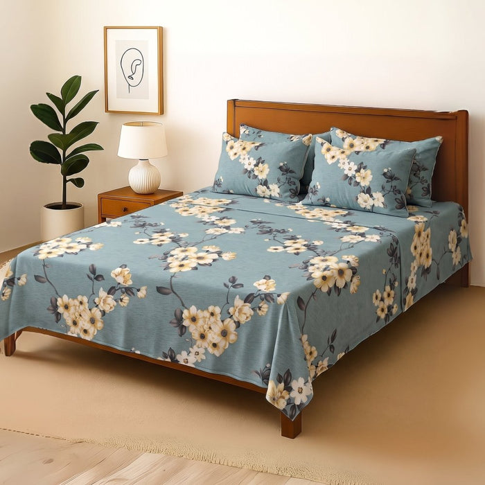 Willow Crest - Bedsheet With 4 Pillow Covers - Zaraish.com
