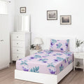 Wisteria Breeze - SINGLE Fitted Bedsheet Set - Zaraish.com