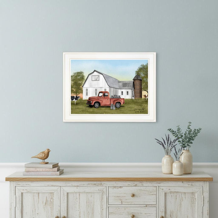 YAll Need Milk 2 White Framed Print Wall Art