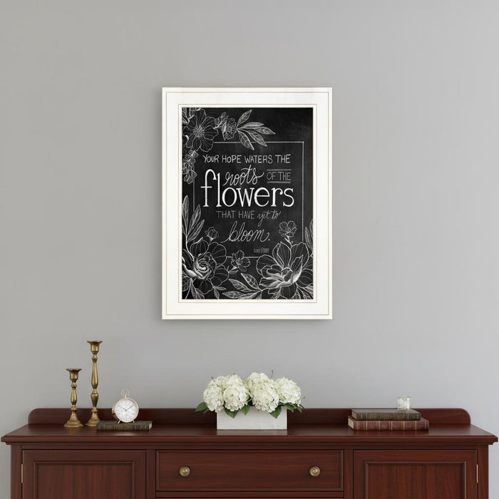 Yet to Bloom 3 White Framed Print Wall Art