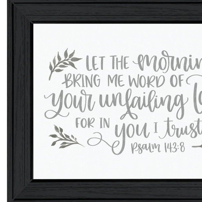 Your Unfailing Love Black Framed Print Wall Art